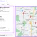 Google’s local pack showing a map of business locations and three business listings