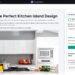 ContentShake AI dashboard showing AI generated content for Kitchen Island Design topic.